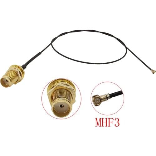 1Pcs SMA Female Bulkhead to IPX IPEX U.FL MHF3 0.81mm Cable Connector SMA Jack to IPX MHF3 0.81 Pigtail Jumper