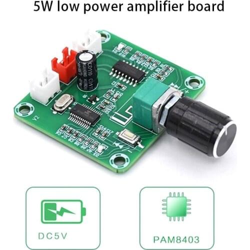 2*5W PAM8403 Bluetooth 5.0 Amplifier Board DIY Low Power Dual Channel Stereo