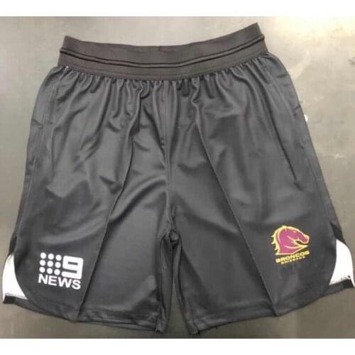 2021 BRISBANE BRONCOS AWAY RUGBY JERSEY SHORTS size S--5XL