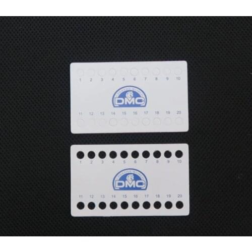 30 pcs 01~20 holes floss organizer for DMC thread pad paper plate sheet cross x stitching sewing DIY tool craft needlework plus