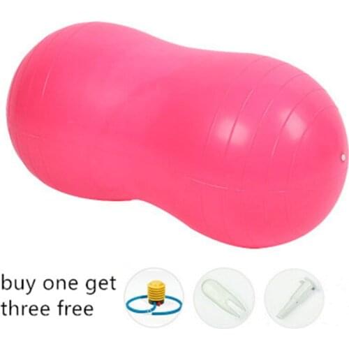 45*90cm Pelota Pilates Equipment Gym Exercise Peanut Massage Capsule Yoga Ball Inflatable Elderly Kids Training Fitness Balls