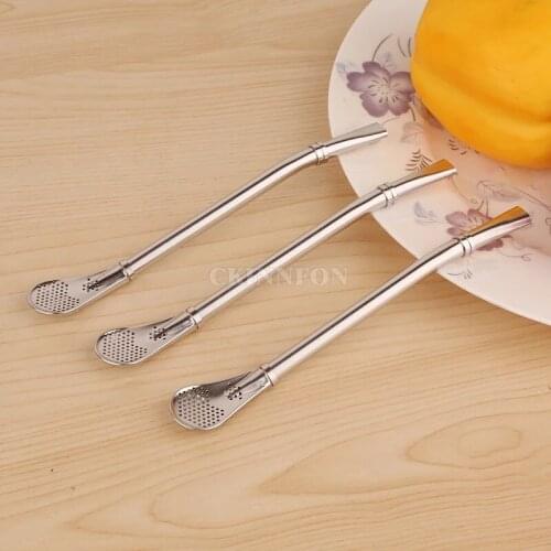 500Pcs/Lot 304 Stainless Steel Mate Straws Mate Bombillas Yerba Filter Drinking Straw Bar Accessories Length 15.8 Cm