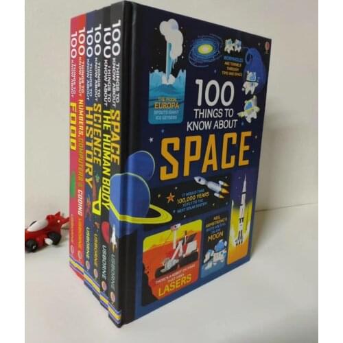 6 Books Usborne 100 Things to Know Childrens English story book About english picture help child be reader early education