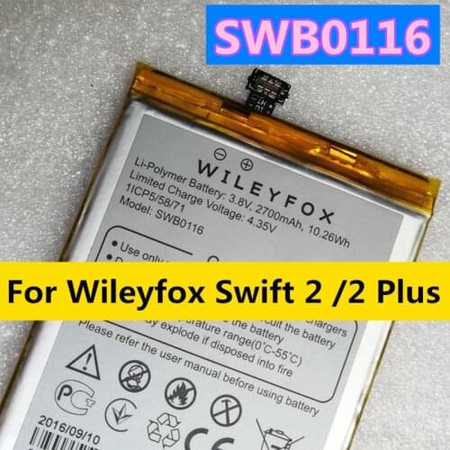 High Quality Original 2700mAh Battery For Wileyfox Swift 2 / 2 Plus SWB0116 Phone 415871PH Battery