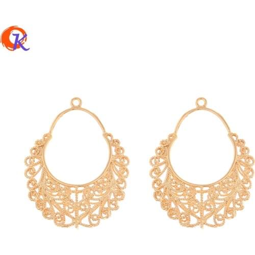 Cordial Design 50Pcs 28*36MM Jewelry Accessories/Charms/Hand Made/DIY Making/Copper/Flower Basket Shape/Pendant/Earring Findings