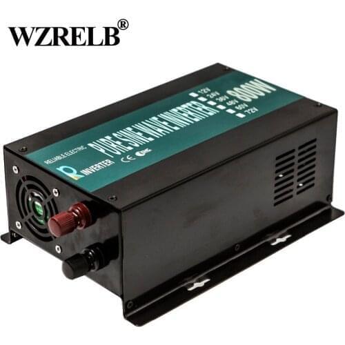 Off Grid Pure Sine Wave Solar Inverter 800W 12V 120V Car Power Inverters Converters Power Supply 12V/24V DC to 110V/220V/240V AC
