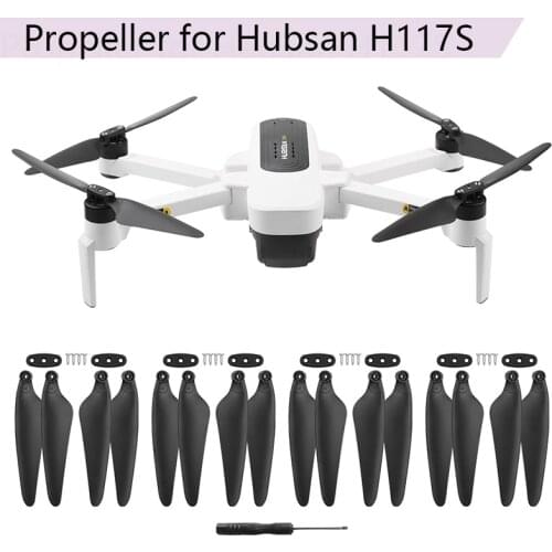 1/2/4Pairs Quick Release Foldable Propeller for Hubsan Zino H117S Base Screw Wrench Props Blades Aircraft RC Drone Accessories