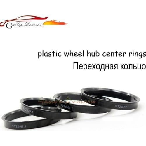 4pcs Hub Centric Rings Car Wheel Bore Center Collar 66.6-57.1 73.1-54.1 73.1-56.1 73.1-60.1 73.1-64.1 73.1-67.1mm Wheel Hub Ring