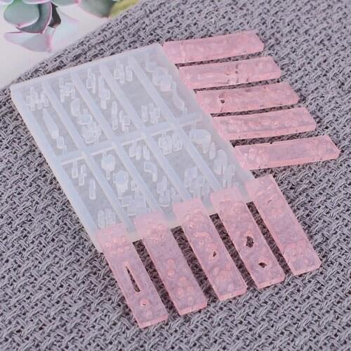 Ancient Style Long Earrings Pendant DIY Crystal Epoxy Resin Mold High Mirror Silicone Molds For Resin Jewelry Making