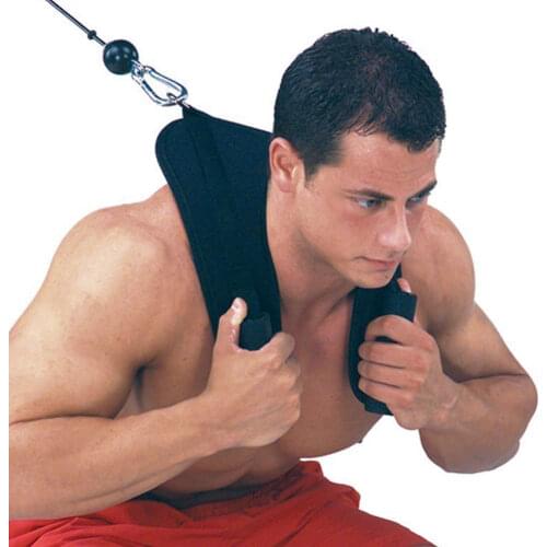 Abdominal Crunch Strap Pulling Shoulder Belt Double Grip Exercise Nylon Strength Pull Down Cable Fitness Hom Gym Equipment