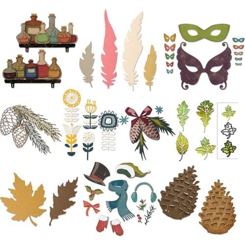 HUIXIANGHANDICRAFT Scrapbooking Leaves