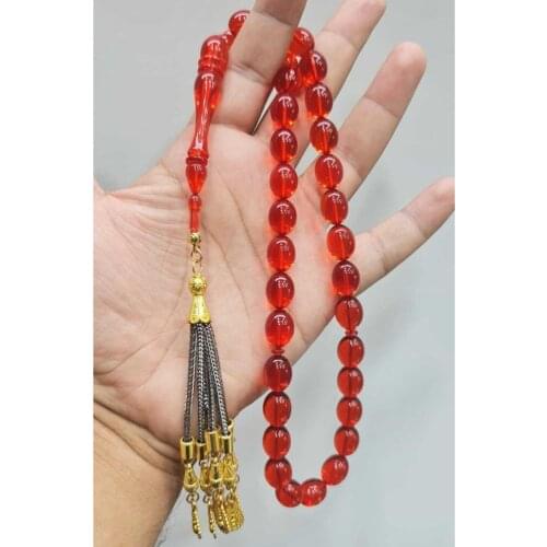 Islamic Tasbih Muslim Rosary Beads 33 Prayer Rosary For Men Bracelet For Men Accessory amber oltu amber stone Handmade Turkey