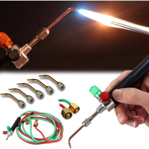 Mini Jewelries Gases Soldering Torch Jewelers Brazing Cutting Welding Tool with Interchangeable Torch Tips