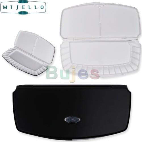MIJELLO 20 Wells Watercolor Palette, Synthetic Resin+bulletproof Glass Paints Special MWP-3020 Black, Empty Box, Art Supplies