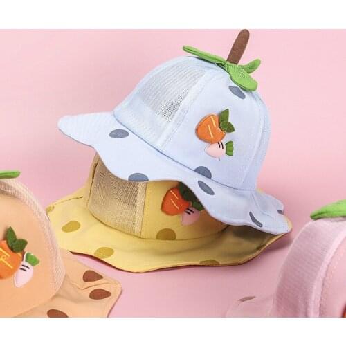 Girls Bucket Hat Summer Newborn Cap Breathable Sun Protection Photo Accessories Headband Gorros ParaBaby Baby Stuff AC50MZ