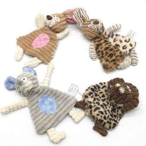 Plush Ring Paper Pet Dog Squeak Toy for Small Dogs Chihuahua Cleaning Teeth Puppy Toys Pet Accessories for Dogs zabawki dla psa