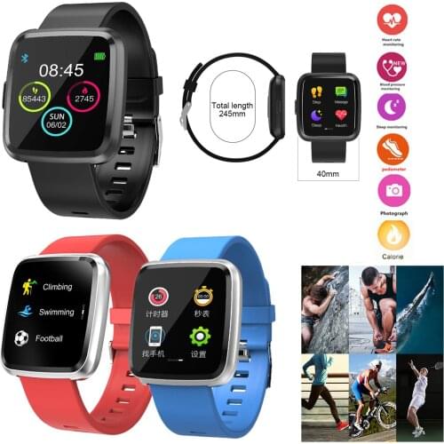 Touch Screen Bluetooth Smart Watch Heart Rate Blood Pressure Monitor SMS Calls Reminder for Samsung S10+ S10e S9 S8 iPhone XR X