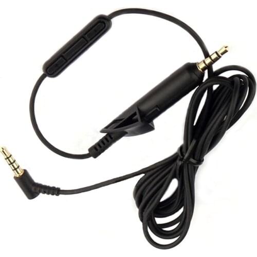 Replacement Audio Cable Extension Cord for Bose QC15 QC2 Noise Cancelling Headphones In Line Remote and Microphone