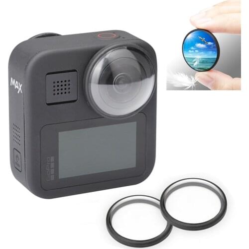 2pcs UV Filter Protector Lens Cap Protective Cover Anti-scratch Case for GoPro Max Black HD Filter Action Camera Accessories Set