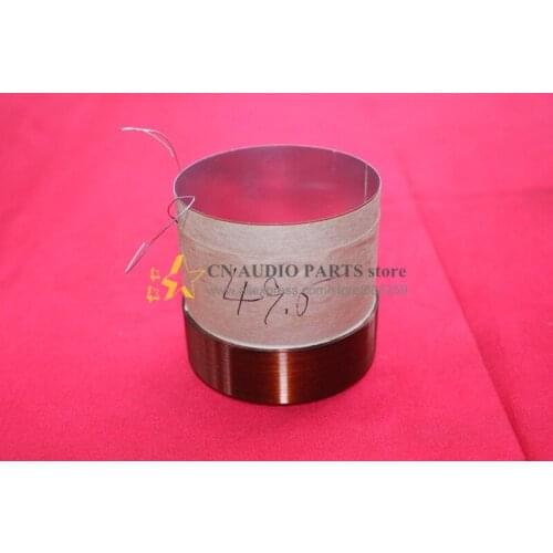 1 piece ID: 49.5mm White aluminous 8 ohm woofer Bass loudspeaker speaker 4 layer winding voice coil