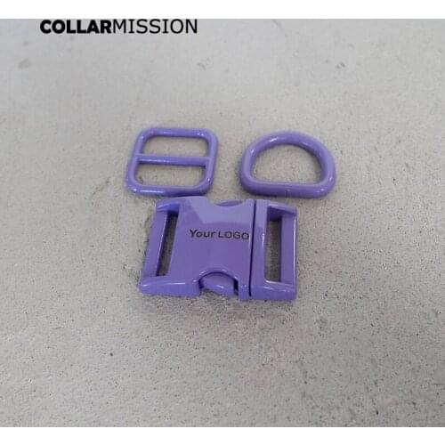 100pcs/lot(metal buckle+adjust buckle+D ring) DIY dog collar 20mm accessory 7 colours,we provide laser engraving customize LOGO