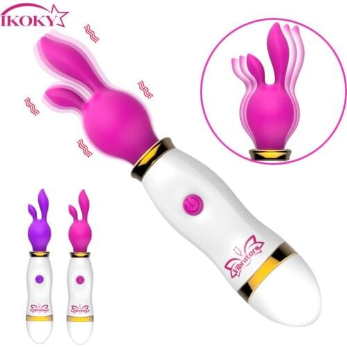 12 Speed Rabbit Vibrator Magic Rod Massage Stick Female Masturbation AV Stick Sex Toys for Woman Clitoris Stimulate