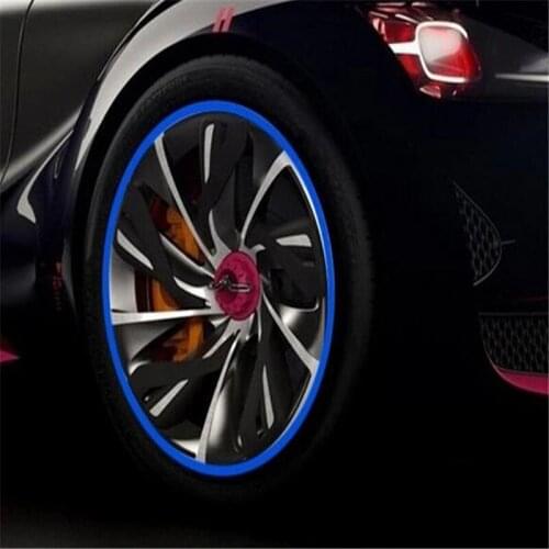 2pcs/lot High Quality 8M Car Styling Rim Wheel Hub Sticker Decorative Strip Tire Protection Ring Anti-collision Bar