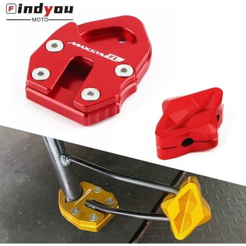 2021 New For SYM MAXSYM TL 500 Maxsym TL500 2020 Motorcycle CNC Side Kick Stand Enlarge & Support Kickstand Column auxiliary
