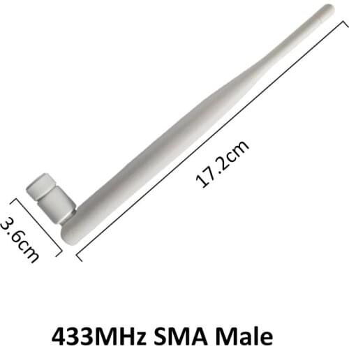 433MHz lora Antenna 5dbi SMA Male Connector 433 mhz IOT antena waterproof directional antenne + 21cm RP-SMA/u.FL Pigtail Cable
