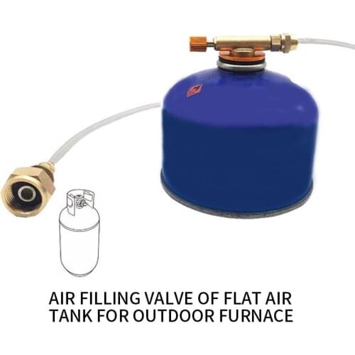 Outdoor Camping Stove Propane Refill Adapter Gas Burner LPG Flat Cylinder Tank Coupler Adapter For Ru Gas Charging Accessories