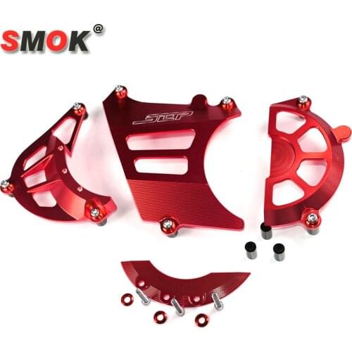 SMOK Motorcycle Scooter Accessories CNC Aluminum Transmission Belt Pulley Protective Cover Guard Protection For Yamaha BWS X 125