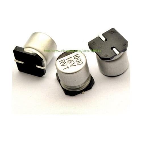 1000uf 16v SMD Aluminum Electrolytic Capacitor 16V 1000UF 10*10MM (100PCS/Lot)