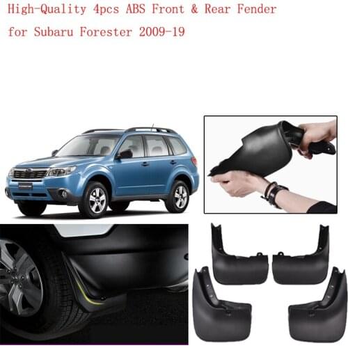 High-Quality 4pcs ABS Front & Rear Fender for Subaru Forester 2009-19 Car Mud Flaps Splash Guard Mudguard Mudflaps Accessories