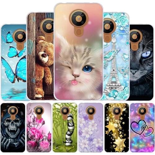 For Nokia 5.3 Case Silicone Soft TPU Back Cover Phone Case For Nokia 5.3 TA 1234 A 1223 TA 1229 Nokia5.3 Cover Cute Cat Cases