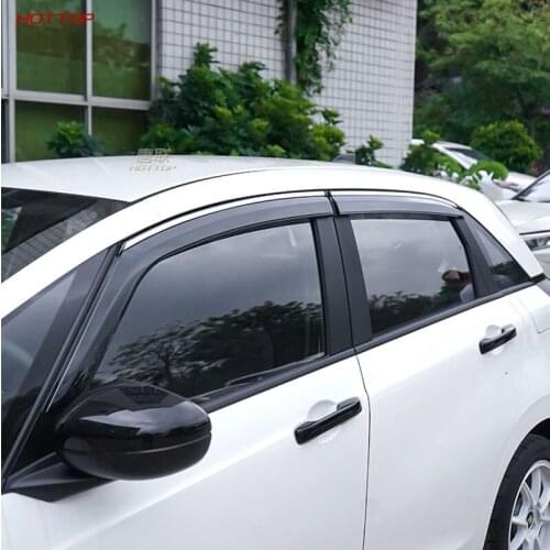 For Honda Fit 2021 The Fourth Generation Of Refitted Windows Visor GR9 Injection Molded Rain Eyebrow Rain Shield Exterior Trim