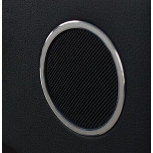 For Mercedes Benz ML GL GLE GLS 2PCS High Quality Aluminum Alloy Car Interior Door Horn Ring Cover Trim Car Styling Accessories