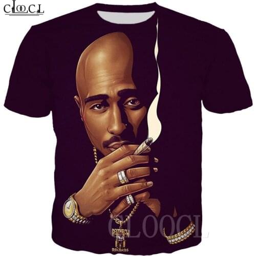 Tupac Amaru Shakur T Shirts 3D Print Hip Hop Rapper 2pac T-shirt Cool Summer Fashion Men Women Oversized Tshirt Casual Pullovers