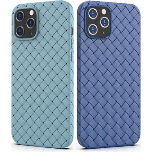Breathable phone case is suitable for 2021 new iPhone12 11 Pro Max Mini heat dissipation woven texture protective cover