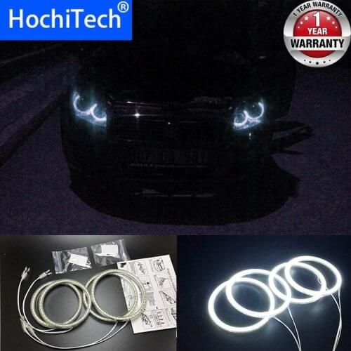 HochiTech for Fiat Linea 2007-2015 Ultra bright SMD white LED angel eyes 2600LM 12V halo ring kit daytime running light DRL