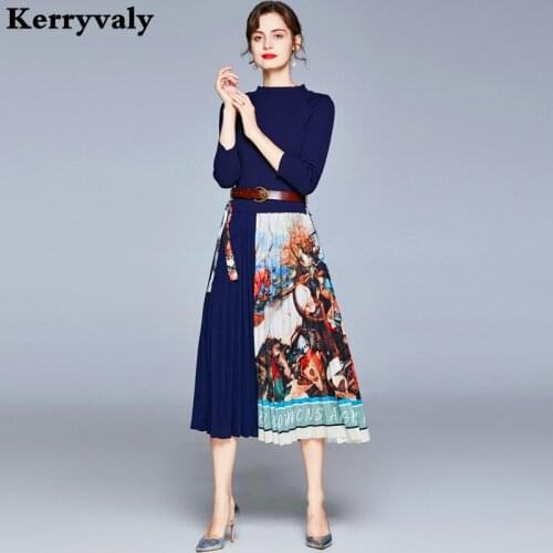 Модные вязаные платья Kerryvaly China At AliExpress