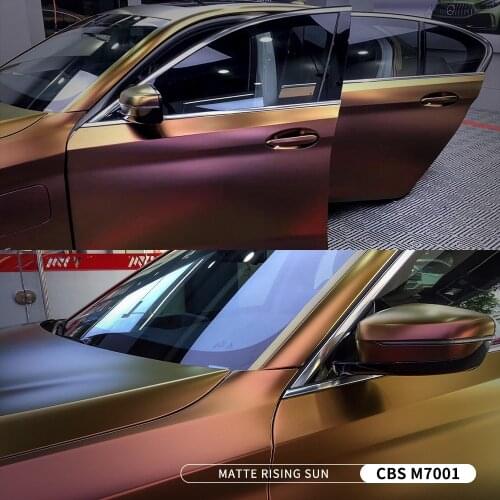 Best Selling Super Cameleon Color Changing Film For Car Body 1.52*18m Matte Red And Gold Vinyl Wrapping