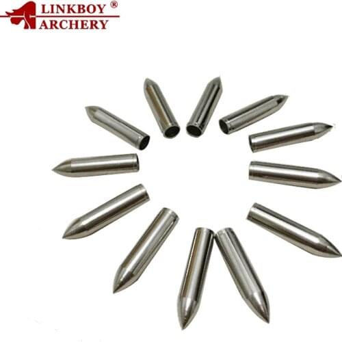 Linkboy Archery 12/24Pcs Arrow Target Point Tips 80gr OD6.0mm for Arrow Shaft Arrowhead Compound Recurve Bow Accessories Hunting
