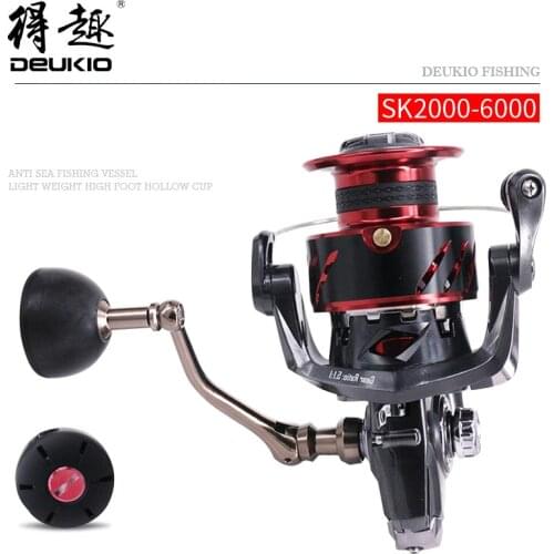 Fishing Reel Metal Stainless Steel Bait Casting Reel Bevel Spinning Reel Fresh Water Fishing Wheel Long-Distance Fishing Wheels