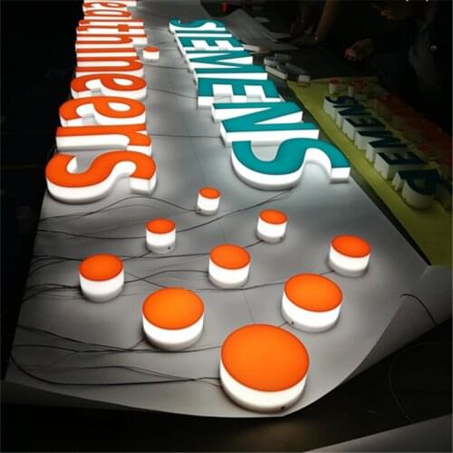 Multifunctional Acrylic Channel Lighting 3D Luminous Letters Sign Customized for Wall Decoration