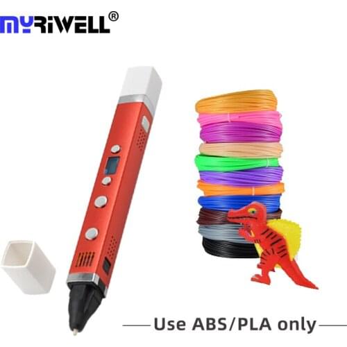Myriwell LED Screen USB Charging For Kids 3D Printing Pen Design Creative Toy Gift 1.75mm ABS/PLA/PCL filaments DIY 3D Pen