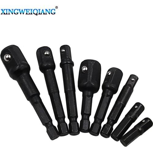 Cr-V Socket Adapter Power Tools Accessories Joint Set 1/4 Hex Shank Adapter for Socket Connecting Rod for Power Tool