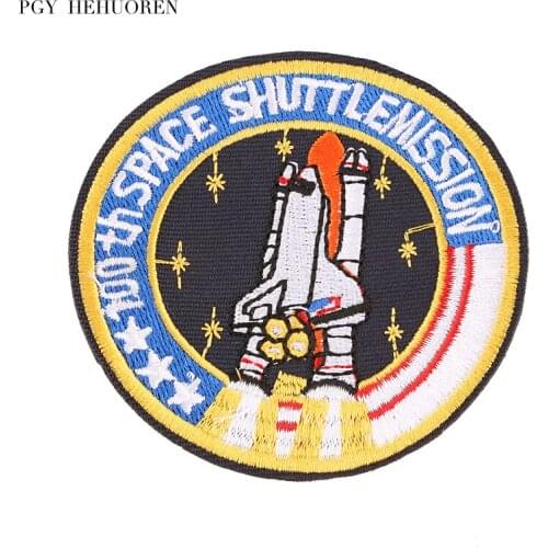 PGY Universe Space Embroidery Patch Iron on Clothes Badges Handicraft DIY Applications Patches for Clothing Jacket Applique