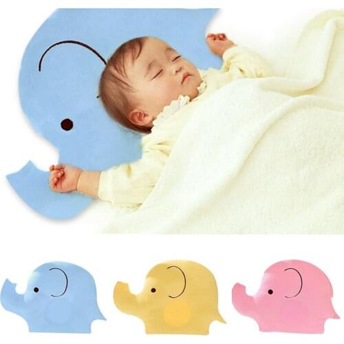 Newborn Baby Pillow Soft Cotton Sleeping Pillow Head Positioner Anti-rollover Neck Protection Cushion Baby Infant Travel Pillow