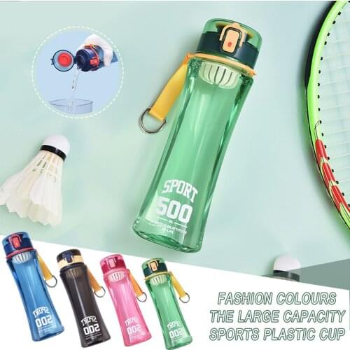 Sports Water Bottle Protein Shaker Outdoor Travel Portable Leakproof Drinkware Plastic My Drink Bottle Bpa Free #P2
