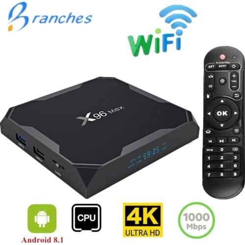 X96 Max TV BOX Android 8.1 Smart Amlogic S905X2 Quad Core 4GB 64GB 2.4G&5GHz Wifi BT 1000M H.265 4K Set top box X96Max mini box